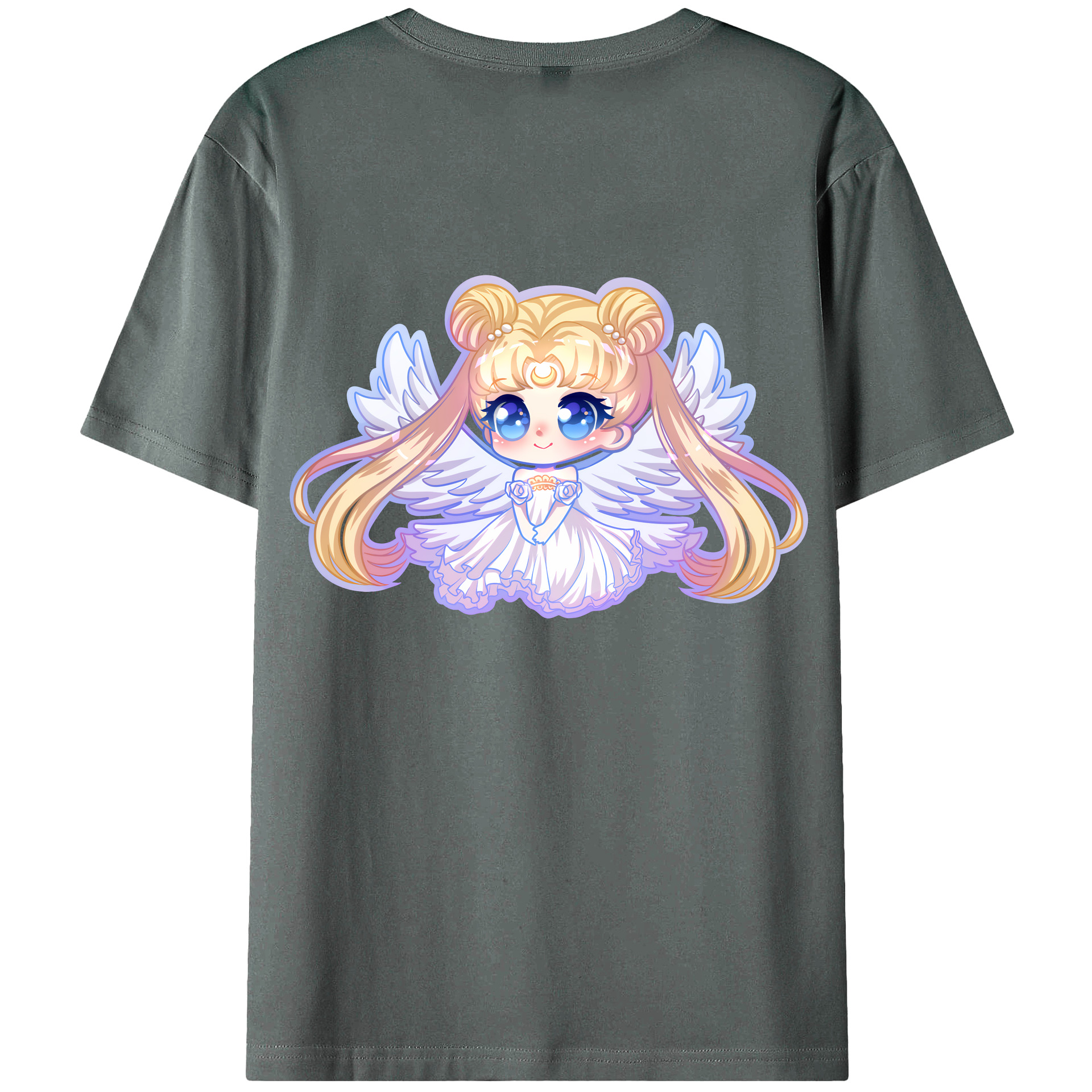 （画像用） 美少女戦士セーラームーン 愛野 美奈子 あいの みなこ Sailor Moon Aino Minako 綿100％半袖Tシャツ（背面プリント）